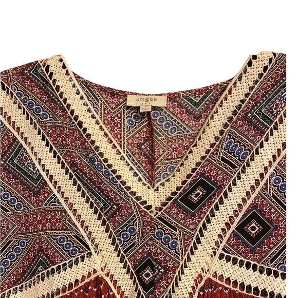 Womens Umgee Bohemian V-Neck
Beautiful Vibrant‎ Print Dress Size
Small Ladies - Picture 3 of 7